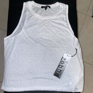 Cropped workout shirt size medium